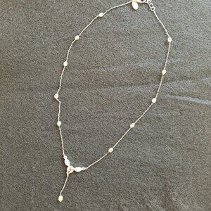 Lia Sophia Sweetness Retired Silver tone Necklace